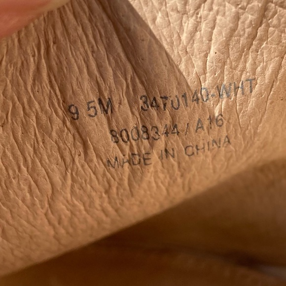 Frye Cream open toed mules with chunky heel - Picture 10 of 16